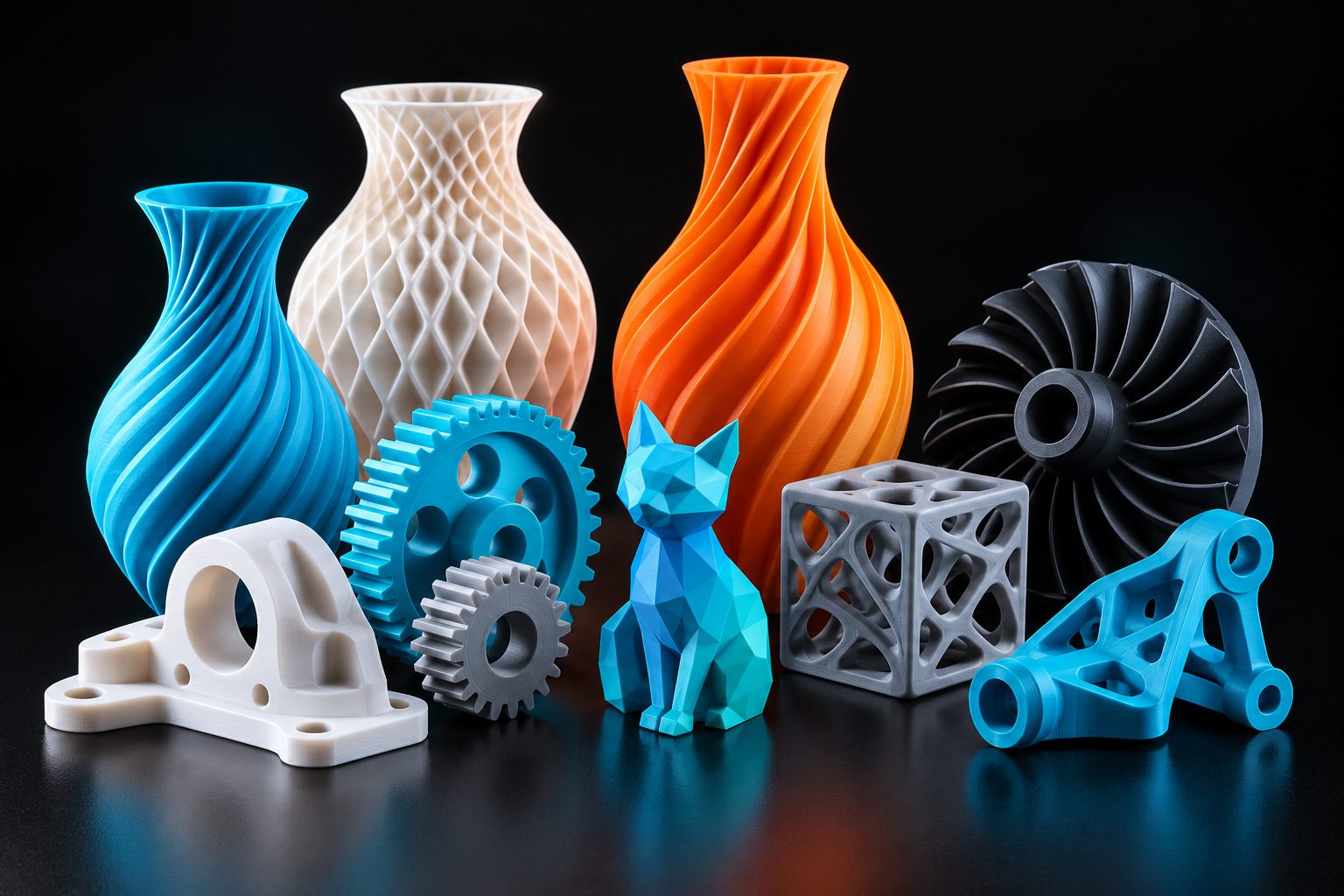 Ilustración conceptual de impresión 3d